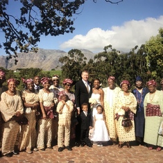 At my wedding in Stellenbosch 