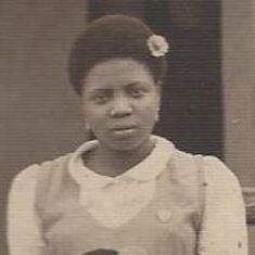 Mrs. kasali at St. Theresa's college, Oke-ado, Ibadan, Oyo state (circa 1940)