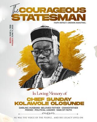 Chief Sunday Kolawole Olosunde
