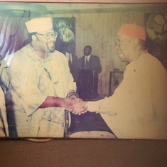 Dr. Joe Nwodo with President Nnamdi Azikiwe.