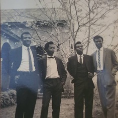 Dr. Joe (far left) with friends