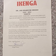 Tribute - Ikenga Umana