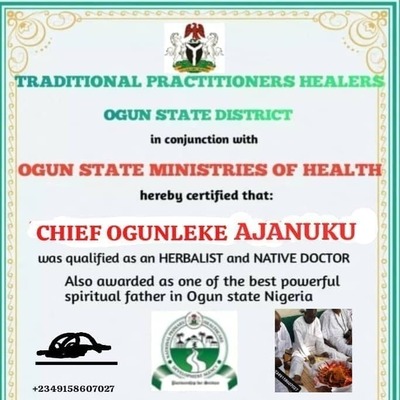 CHIEF OGUNLEKE Fayemi AJANUKU