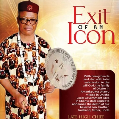 Chief Okoro Okafor Sunday