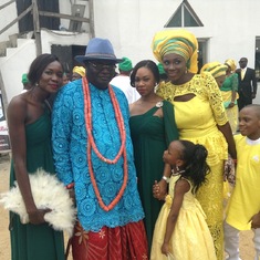 Daddy with his crew at Omasan's wedding