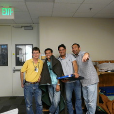 Some of the lab crew with Chinh