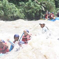 From John James - Chris in Costa Rica - October 2014 - He is in the front of the raft - great pic!