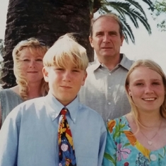 Family at graduation ceremonies in 1997