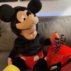 He loves Mickey Mouse :)