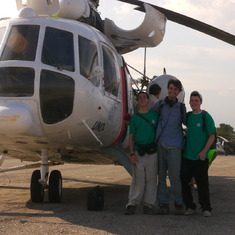 Chris, Jamie Johnson, Jack Weisman, one of two Developing Pictures teams in Port au Prince Haiti,   Feb 27 2010