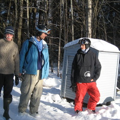 John, Jamie Johnson, & Chris in Stow, Vermont