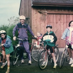 In 1992 John was working for WWF Intl in Gland, Switzerland and the family took a five-day bike trip around Lake Constance. We put our bikes on the train in Nyon and descended in Rorschach on the south shore of the lake.  From there we cycled in a clockwi