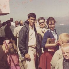 1964 with sister Malvina and grandmother Carla Regard