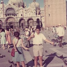 1965 in Venice with sister Malvina