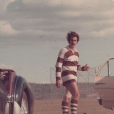 1968 playing rugby at Lehigh