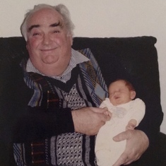 Great Uncle Chris (with Great Niece Rachel), 2003