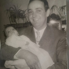 November 1961 Chris with his Niece / God-daughter
