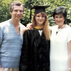 Christa, Sabine & Klaus at Sabine's graduation from Georgetown University in 1987