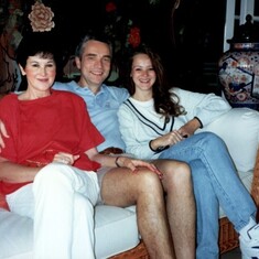 Christa, Sabine & Klaus in Nassau in 1992