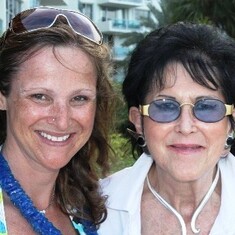 Christa and Sabine in their last picture in July of 2011 in Miami Beach