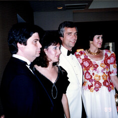 With the Saffers in 1989