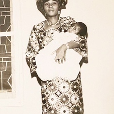 Mummy with Chukwuemeka..
