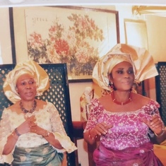 Mummy & her sister Mrs. Josephine Abiakam