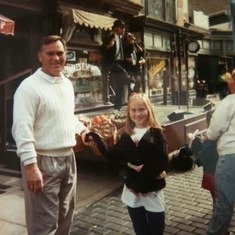 Dad and Christina at Disneyland