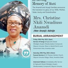 A Tribute To Mutti by Chinemelu Nwokike