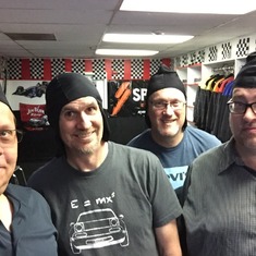 Gregg, John, Robert and Chris at the indoor track Las Vegas July 11th, 2015