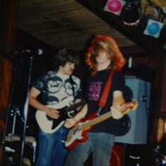 Pony Express Pizza in Redwood City, or first public gig. 1991 or so.