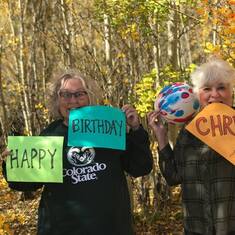 Sept 2018 - we couldn't be with him on his birthday, we drove to the mountains & sent him this