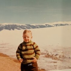 a young Chris in Colorado