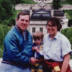 Young Chris during a trip in Germany