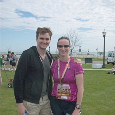 Guess who was there to cheer me on for a half marathon?
