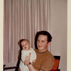 Baby Chris with Dad