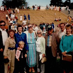 Uncle John, Aunt Kathy, Cousin Nick, Chris, Mom, Oma & Opa, Uncle Kurt & Aunt Chris at Graduation