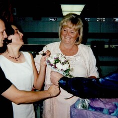 Chris, Sigrid, Mom & Karl on their wedding day at Karl's