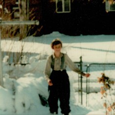 Chris in Blizzard of 1982, Denver, CO