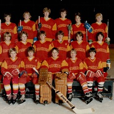 Chris's (top row, 3rd from the right) DU Pioneers Teammates