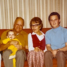 Aunt Chris, Grandpa, Chris, Granny Green Jeans & Papa