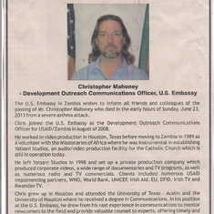 Chris Zam USAID Notice