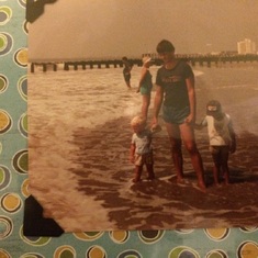 Ocean City: Chris as a tot on the left Dad in the middle and big brother Ken on the right