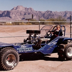 Blue Thunder with Chris at the wheel