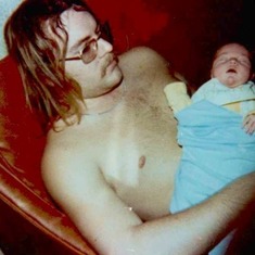 Me and my Dad... with HAIR LOL!!