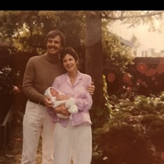 Chuck, Joanne, and Alexandra - March 1980.