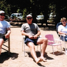 Bill, Chuck & Peg at horseshoe tournament