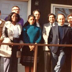 Dr. Chung Yu and "The Shack Gang" at NC A&T State University.  Circa early 1980's.