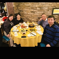 With Dr. Zhijian Xie and his wife Jennifer , NYC, Dec. 2019.