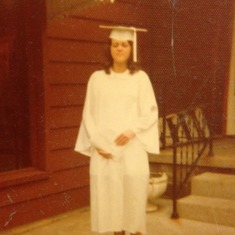 Cindy at her high school graduation